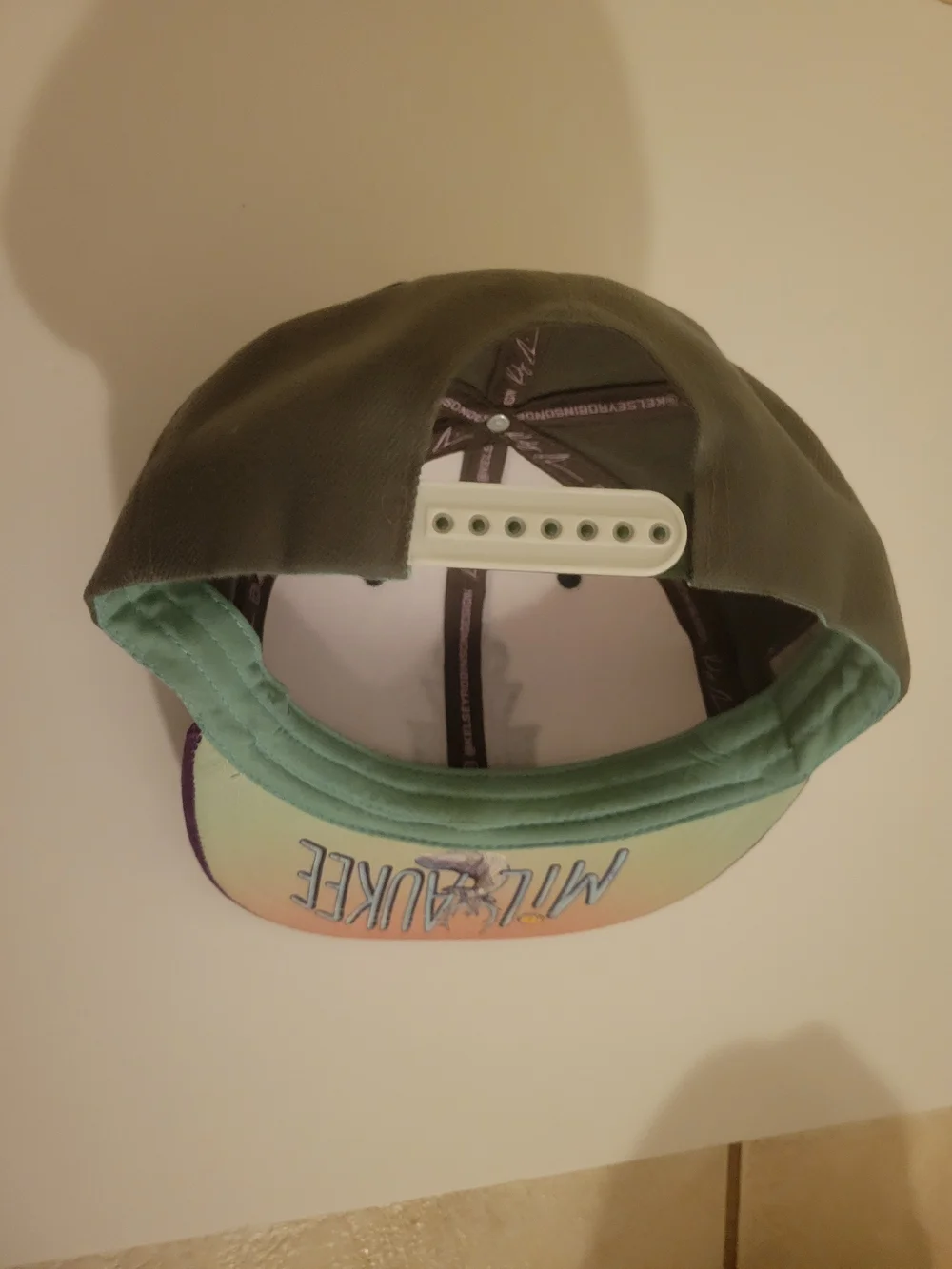 Milwaukee Bucks Purple and White Snapback Hat Adjustable